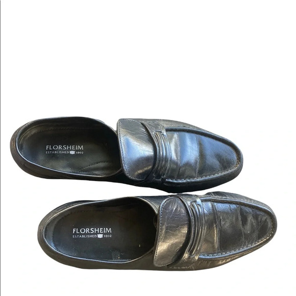Black Florsheim Dress Shoes Size 8 1/2D - Picture 3 of 7